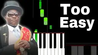 Coffin Dance - Meme | EASY Piano Tutorial #Shorts