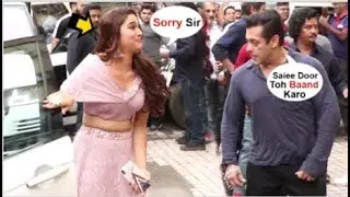 Saiee Manjrekar's CUTE Moment After She FORGETS To Close The Car Door Seeing Salman Khan At Dabangg