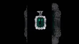 Customize Round Brilliant Cut Tennis Necklace with Removable Lab Grown Emerald Ruby Sapphire Pendant
