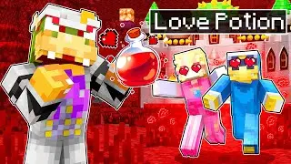 Bowser Uses A LOVE POTION On Peach! | Minecraft Super Mario | [193]