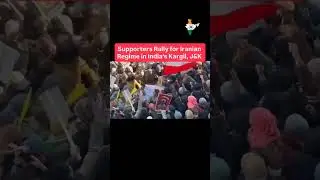 Massive Protest in kargil J&K against regime change of Iran | Iran Vs Protestor #shortsfeed #iran