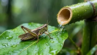 Heavy Rain with Piano ASMR Sleep Music for Stress Relief