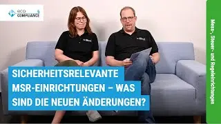 eco COMPLIANCE Couch: Sicherheitsrelevante MSR-Einrichtungen