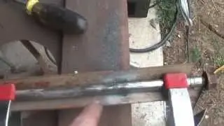 4_1_2013, Re-Welding Swing arm Shaft.