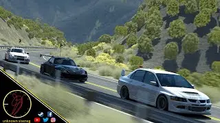 Online cruise at LA CANYONS w/ Honda S2000, Nissan Skyline & Mitsubishi Lancer EVO / Assetto Corsa
