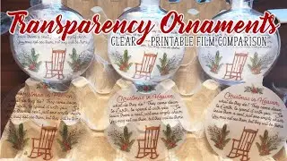 Film Comparisons for Floating Transparency Ornaments