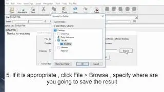 How to convert text to Mp3 using TextAloud