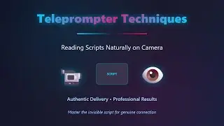 Teleprompter Techniques: Read Scripts Naturally on Camera