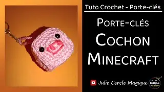 🐷 Minecraft Tutorial - Crochet Pig Keychain 🐷