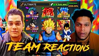 REACTING TO YOUR AWESOME TEAMS ft INDIAN VEGETA OFFICIAL | DRAGONBALL LEGENDS | OMEGA |
