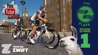 Lama LIVE: Tour de Zwift 2021 // STAGE 1 // 2000+ Riders!