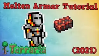 How To Get Molten Armor Simple Tutorial 2021 | Terraria 1.4 Journey's End