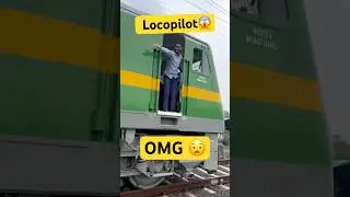 OMG😨 loco pilot reaction ￼😱#locopilot #omg #train #indianrailways #trend #explore #viral_ #shorts