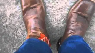 Dan Post square-toe boot flex