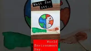 World Environment Day (5 june,2022) #shorts #shortvideo #viral #art #world #environment #drawing