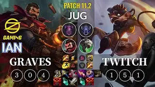 OZ Ian Graves vs Twitch Jungle - KR Patch 11.2