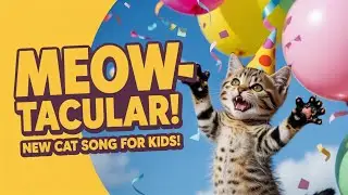 Sing Meow Song for Children | Cute Cat Nursery Rhymes | Funny Kitten Dance and Learning Fun
