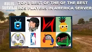 Top 8 Best of the best ROS player in America Server! (NoahfromYoutube, Bobby Plays, Harzty,and more)