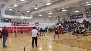 2022 1029 state 3rd game School of the Woods wildcats set 4 win