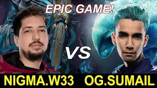 EPIC GAME! SumaiL Morphling vs W33 Tiny | Dota Awesome