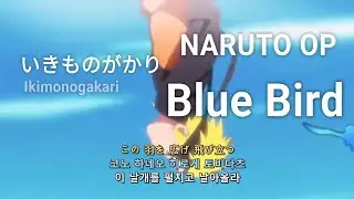 [나루토op] いきものがかり IkimonoGakari - Blue Bird 가사/해석/자막 (lyric video)