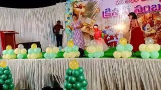 Seethakalam lo Christmas Kathulatho || Semi Christmas ⛄ Dance Performance || by little queens 👑🎉