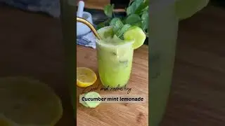 Cucumber mint lemonade recipe| Cool refreshing summer drink