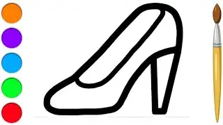 High Heels Drawing for Beginners | Shoe Drawing Step by Step