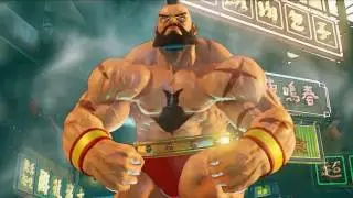 Street Fighter V standingfierce (Zangief) vs Positronic (Laura)