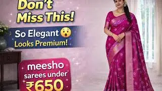 MEESHO SAREES UNDER ₹ 650 | LINKS IN THE DESCRIPTION @cutethingsinlifes