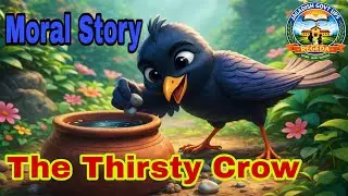 प्यासा कौआ 🐦 | The Thirsty Crow Story | Kids Moral Story | Disney Style Cartoon