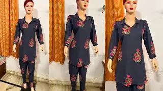 Instagram Trending co ord set cutting and stitching full Tutorial with all tips || Sarabjit Kaur