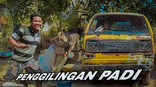 PROSES PENGGILINGAN PADI MENJADI BERAS | SELEP PADI KELILING | MODIFIKASI MOBIL MAS EKO | ASMR