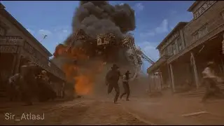 Spider Tank decimates a town