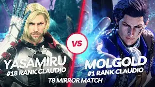 T8 Mirror Match 🤜 Yasamiru (#18 Rank Claudio) vs Mulgold (#1 Rank Claudio) 🤛 Tekken 8TV
