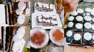 هخليكي تعملي 12قطعه جاتوة شكولاته من ثلاثه بيض وكوب ونص دقيق  هش وبكريمه غنية بربع الثمن😍#food 
