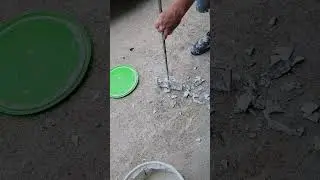 how to remove thinset from your mixing paddle #shorts #tipsandtricks #tile