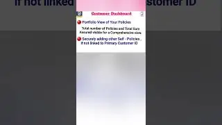 LIC's DIVE Customer App #Login #Customer Dashboard #part-2