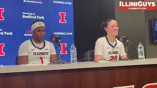Illinois 73, Southern Indiana 50 - Illini Media Conference (HC Shaun Green, Bryant & Wallace)