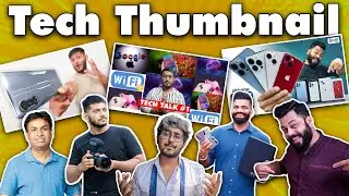 How To Make Tech Video Thumbnails Like Technical Guruji, Tech Burner, Yogi, Trakin Tech in Photoshop