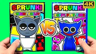 [❤️paperdiy❤️] Incredibox Sprunki POPPY PLAYTIME vs SKIBIDI TOILET Blindbag Unboxing