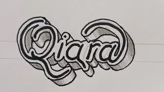 3d Drawing Calligraphy Name For Beginners / How To Draw Art On Paper Step By Step 88