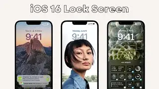 iOS 16 New customizable Lock Screen Interface