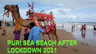 Puri Sea Beach View After Lockdown 2021