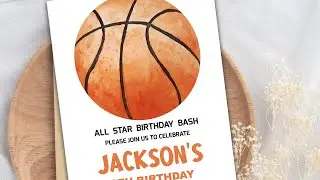 Basketball Birthday Invitations How to Edit on Zazzle 🎉 #zazzle #etsy  @YouTube @Etsy @zazzle