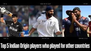 Top 5 Indian-Origin Cricketers Who Shined for Other Countries - Part 1 | #indianorigin 
