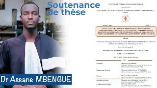Soutenance de th&egrave;se du Docteur Assane MBENGUE