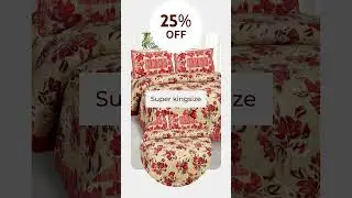 Check this out✨Premium Cotton Double Bedsheet💥 Buy from us at FLAT 25% DISCOUNT 💥Link in Description
