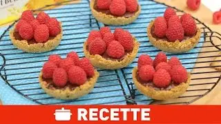 Tartelettes chocolat-framboises et Véritable Petit Beurre LU®
