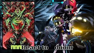 Murder drones react to doom slayer | cyn | FPE | Gacha life 2